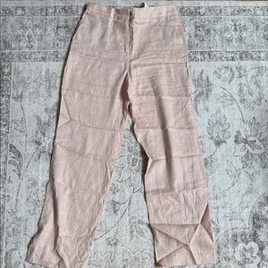 Zara - Light Pink 100% Linen Pants